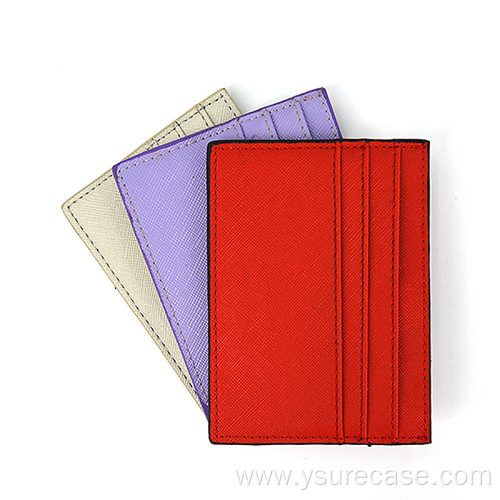 Ysure embossed leather credit card holder unisex